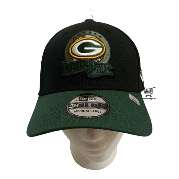 New Era 39THIRTY Sz M/L NFL Green Bay Packers Salute to Service Flexfit Hat Cap - Picture 7 of 9